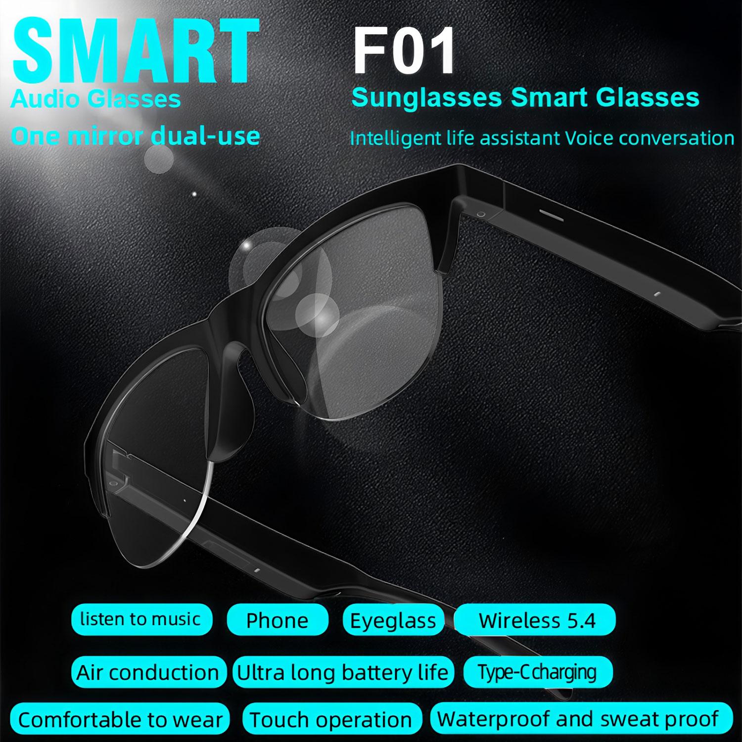 Smart Music Women Men Sports Sunglasses Headphones Wireless Bluetooth Talking Headset HIFI Audio Bluetooth Glasses - Image 5