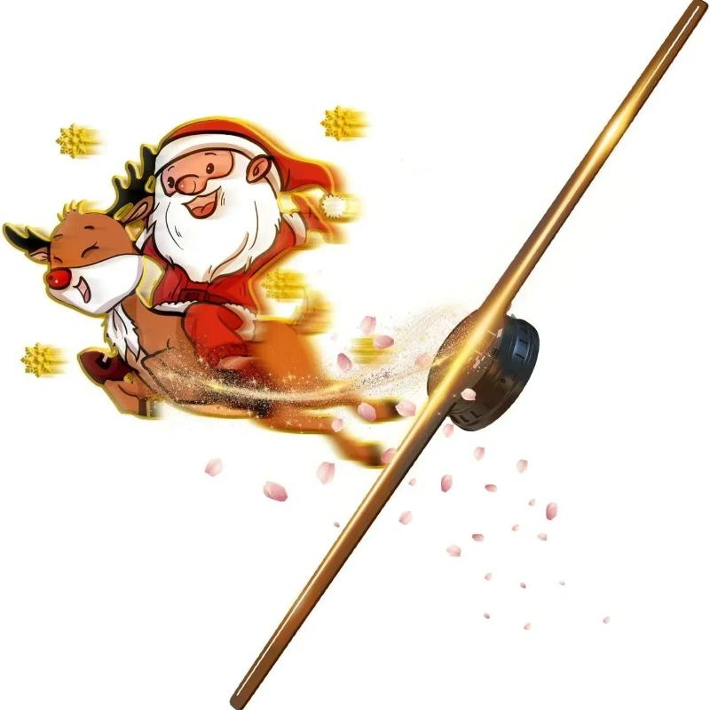 The Future of Technology: Exploring Hologram Fan, 3D, 42 cm, 3D Holographic Projector, Advertising Light, HD Holographic Projector, Suitable for Shops, Bars, Parties, Christmas's Innovations