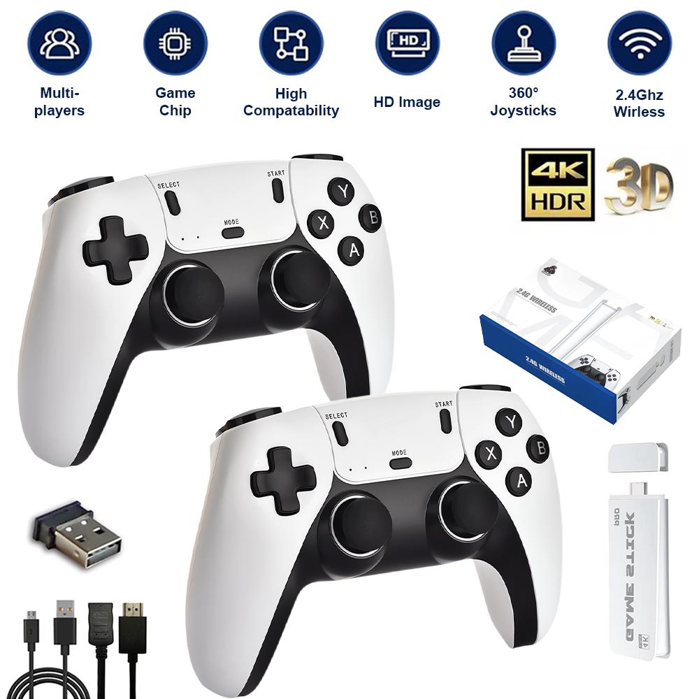 M15 4K TV Game Stick Video Game Console Built-in 30000 Games Retro Handheld Game Player M8 Pro For GBA/MAME/SFC/Arcade Game