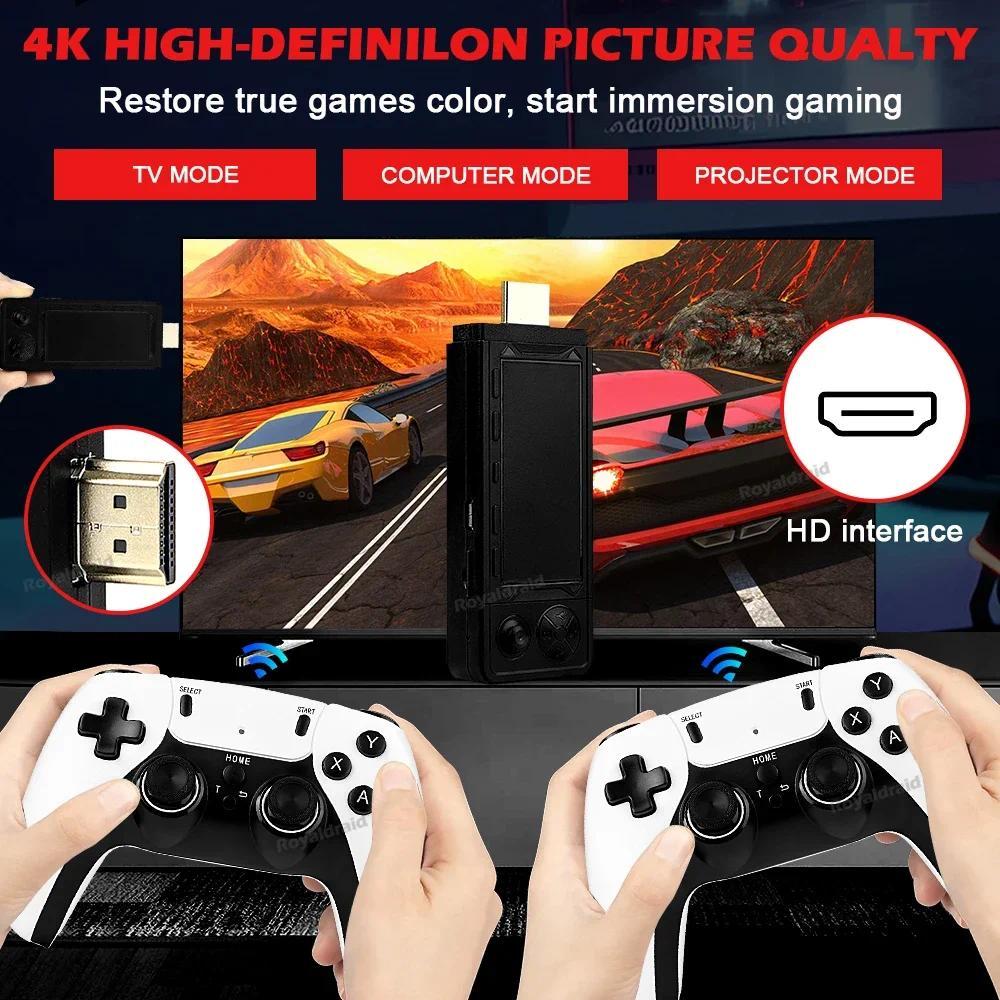 Discover the Revolutionary Features of 128G 256G X9 PRO GameStick 4KHD TV Vídeo Game Consol 3D Games For PSP/PS1/N64/NDS 40+Simulators Retro Games Dual 2.4G Controller