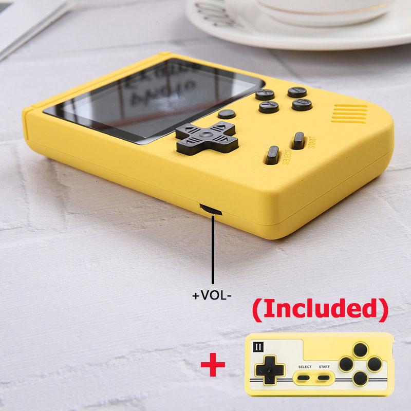 5 Color 500 Games Video Console Mini Portable 8-bit Handheld Game Player Retro AV Out LCD Gaming Consoles with Controller for TV