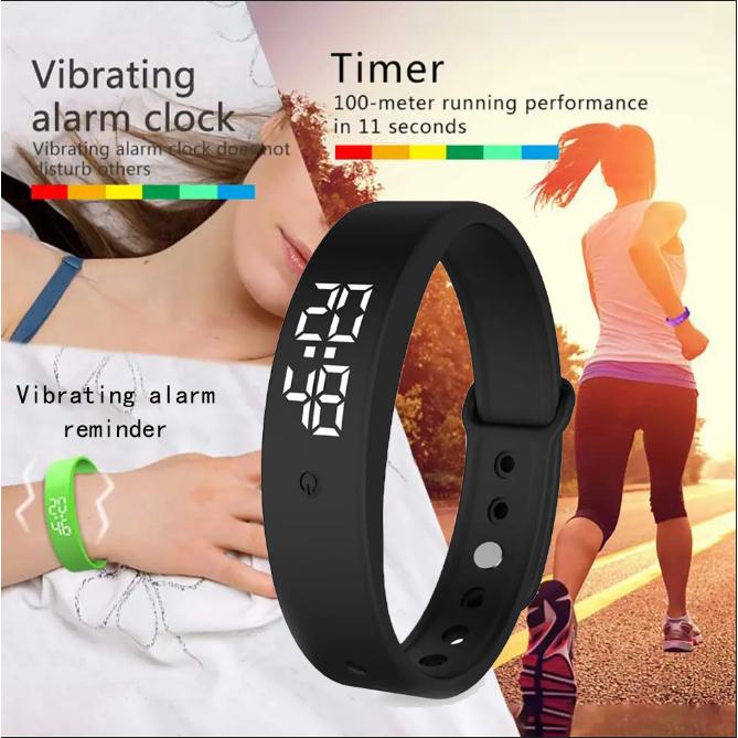 LED Digital Smart Bracelet, Waterproof, with Body Temperature Monitoring, Vibration Alarm, Smart Watch, Suitable for Health Measurement, Smart Brand
