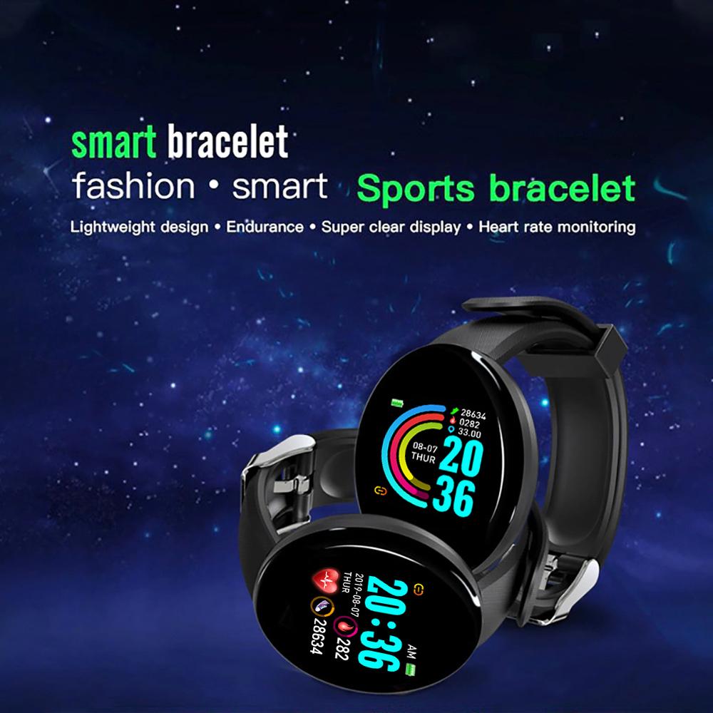 The Future of Technology: Exploring Smart Uhr D18, Neu in 2025, For Herren and Women, Armband with Heart Rate and Blood Pressure Monitoring, Ideal for Fitness, Sports Smart Band, Compatible with iOS and Android's Innovations