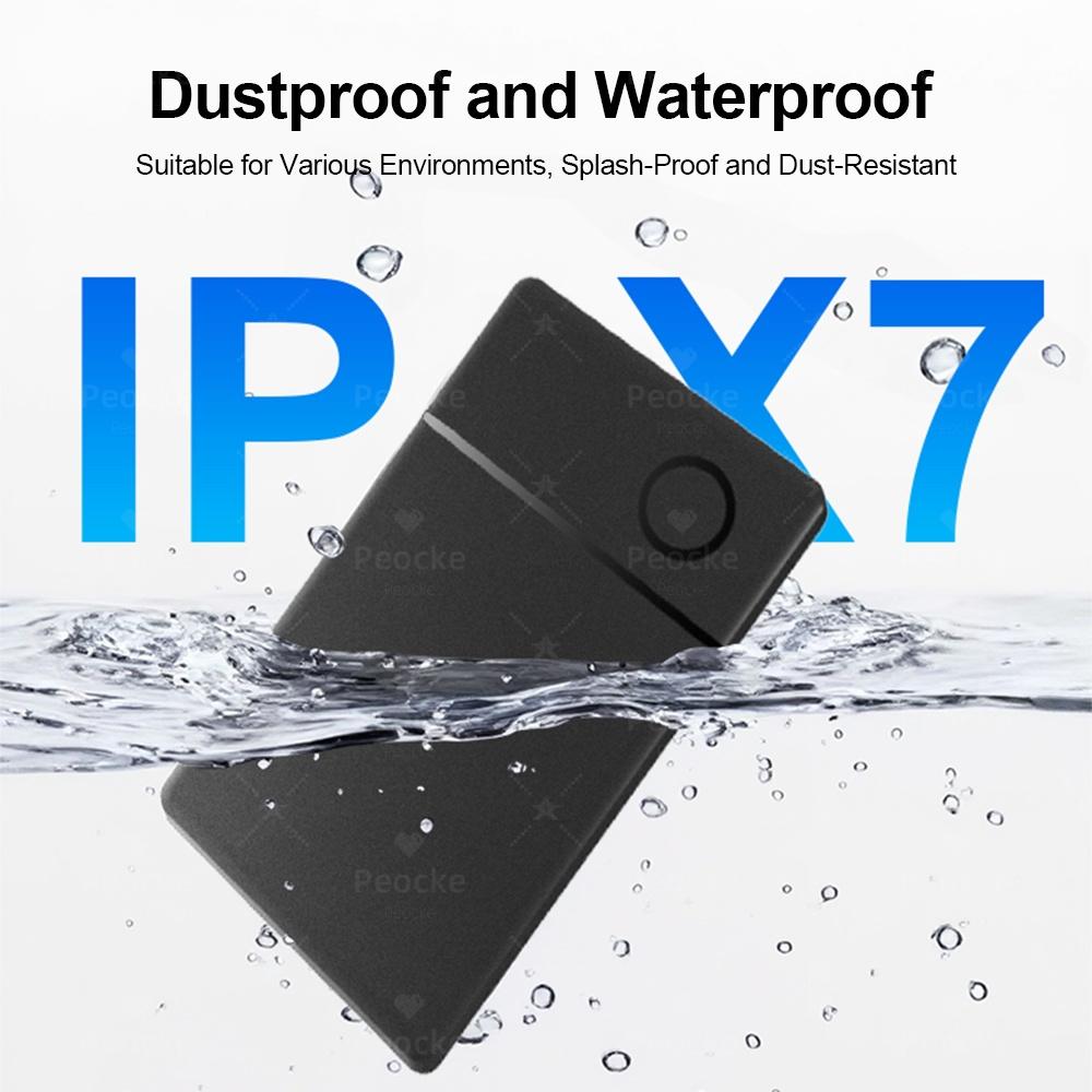 Wireless Rechargeable Wallet Tracker Card With Google Find Hub App GPS Smart Tag Locator For Android Anti Loss Message Reminder