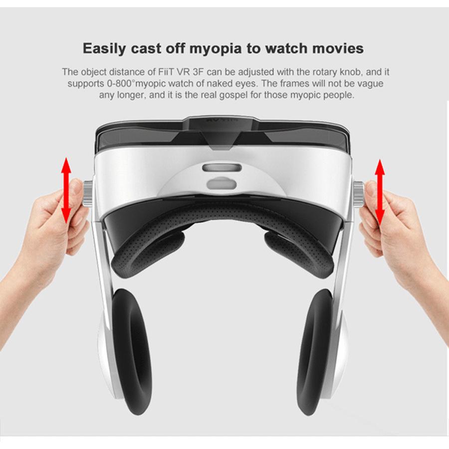 3D VR Glasses Virtual Reality Headset Phone Viar Device Helmet Lenses Goggles Smart Smartphones Headphone Controller Mobile Game