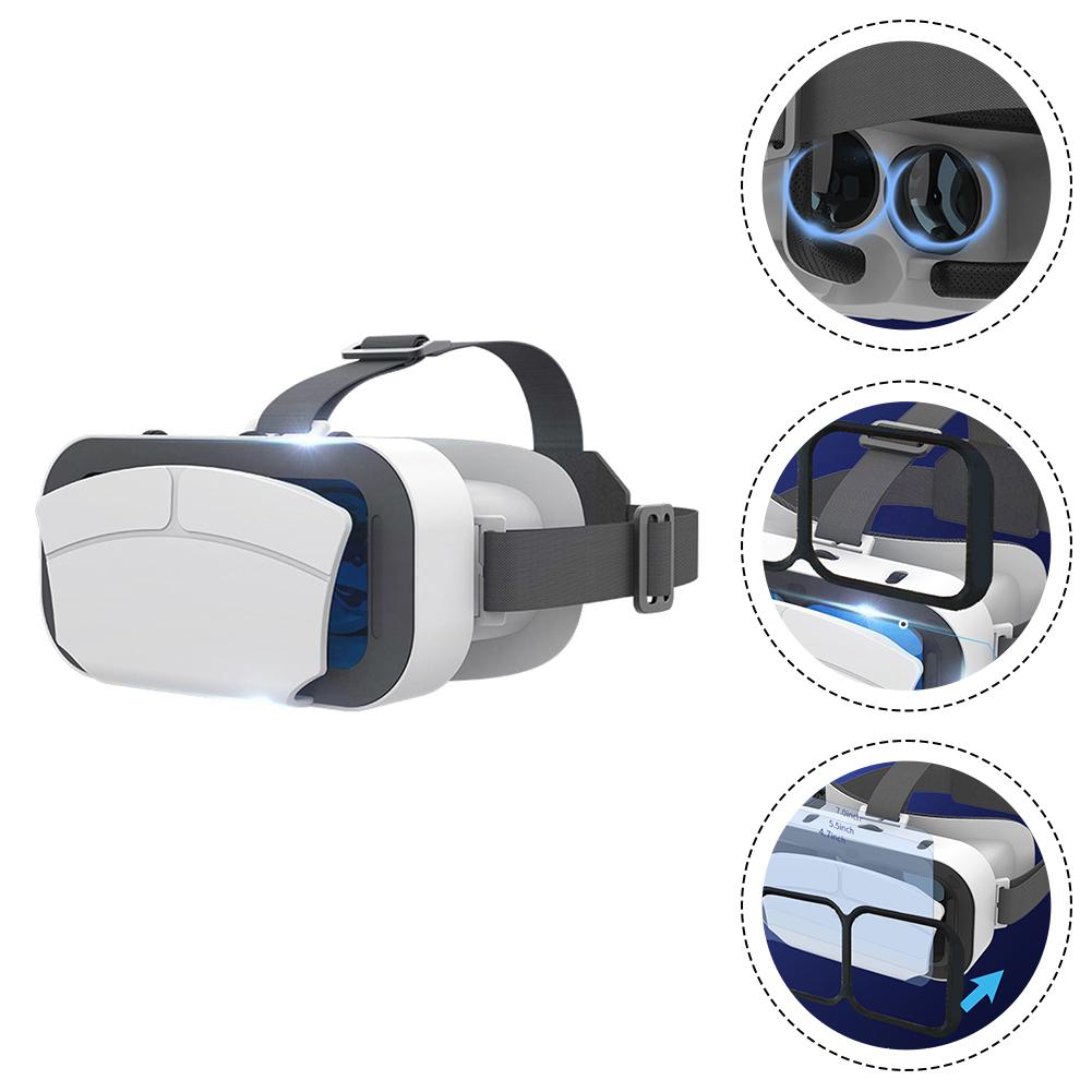 Adjustable VR Headset, Compatible with iOS and Android Smartphones, Lightweight Design, Enhanced Mobile Gaming Experience, Ideal for Gaming